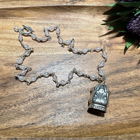 🔹HOST PICK🔹Rose Quartz Fairy Bell Necklace - Picture 4 of 9